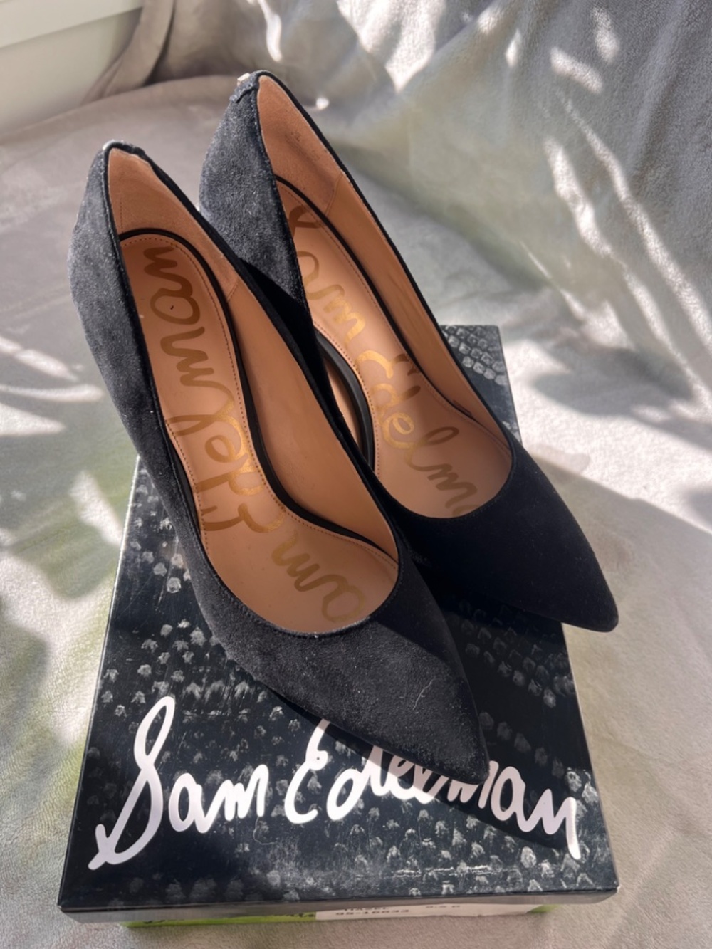 Sam Edelman Hazel Black Suede Stiletto Pump 9.5 — Worn Once!